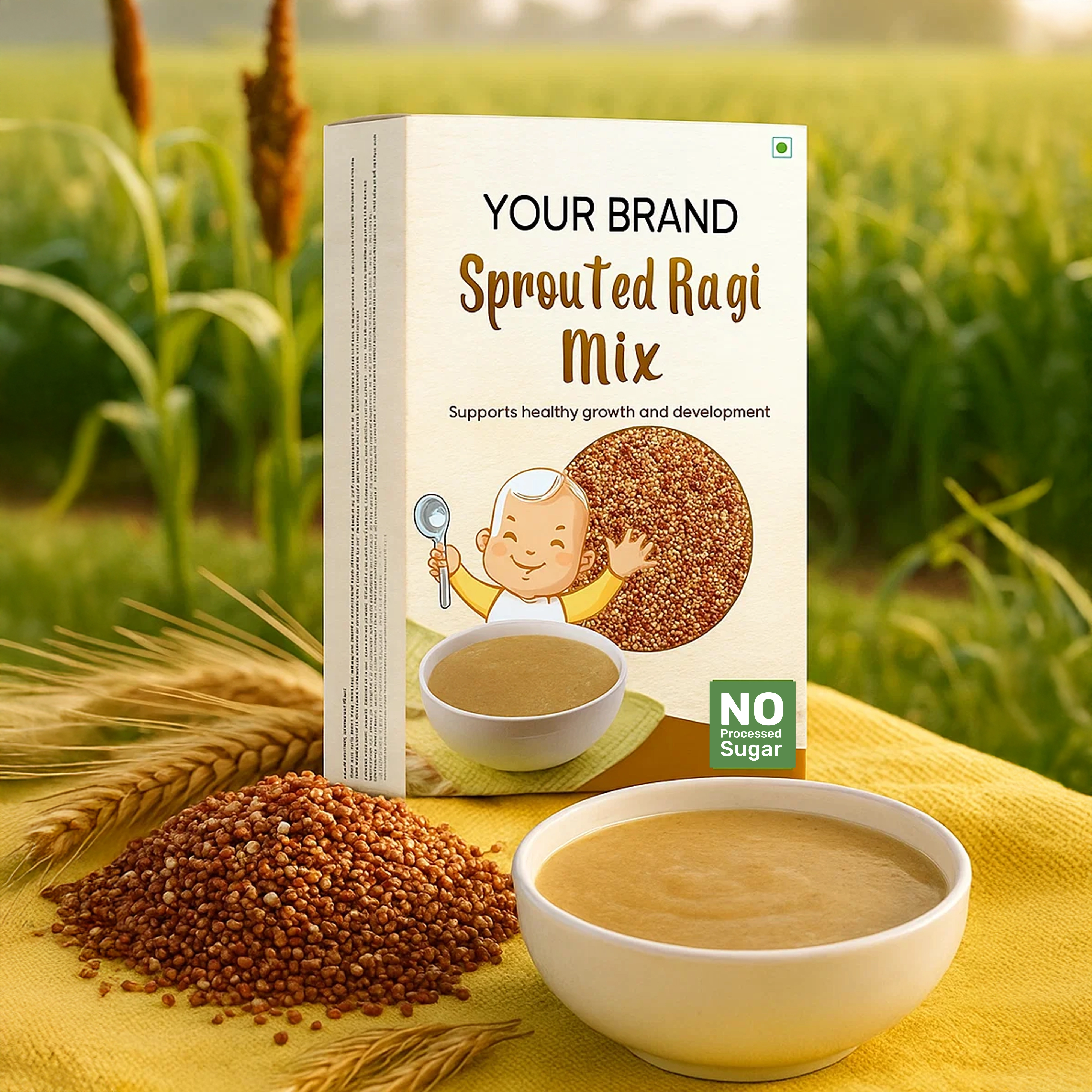 Sprouted Ragi Mix